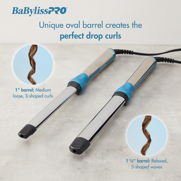 Oval shaped curling wand discount